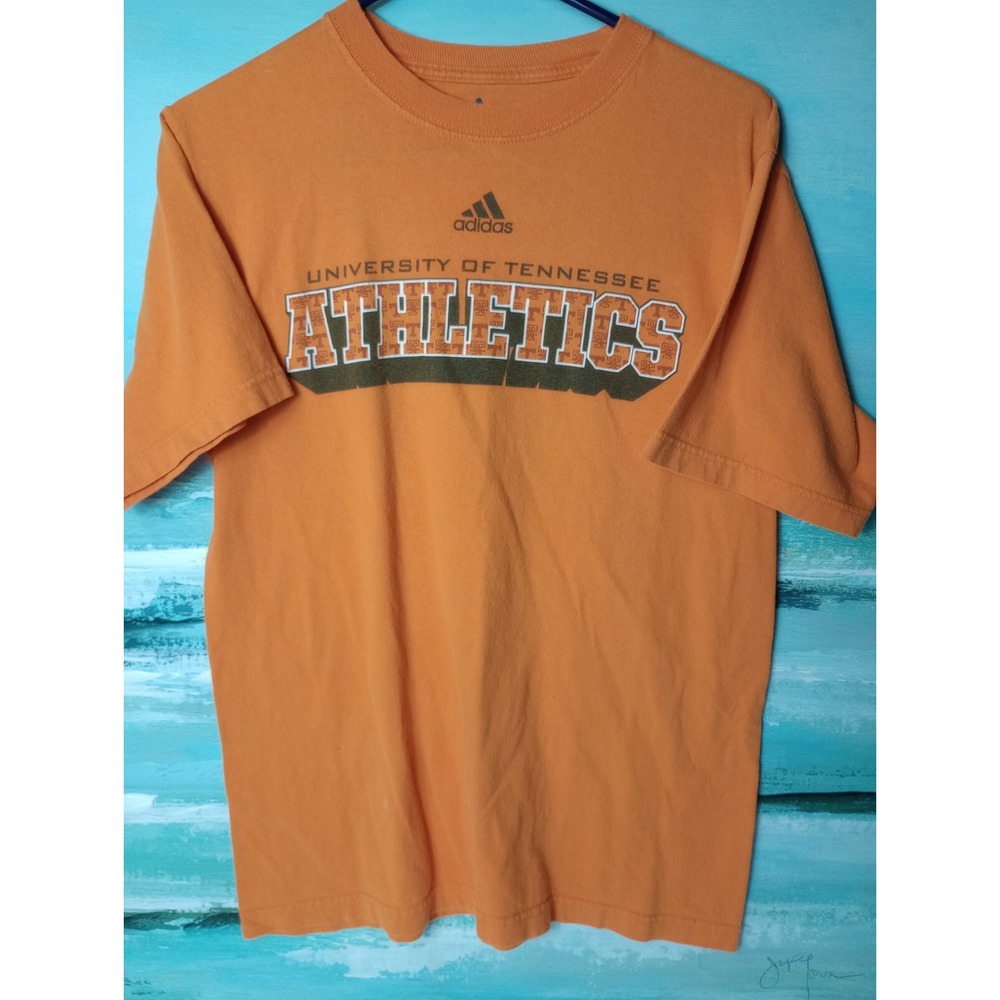 Tennessee Volunteers Crewneck T-Shirt Mens Medium Adidas Orange UT Athletics